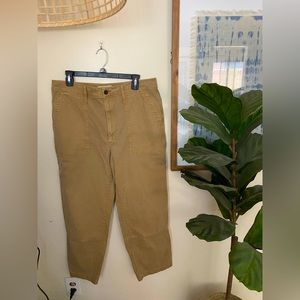 Madewell Tan Straight Leg Pants